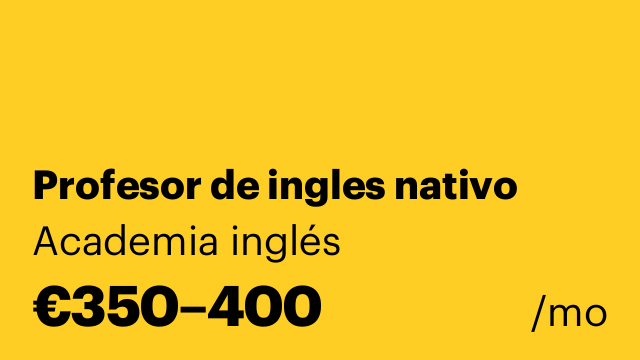 Profesor de ingles nativo