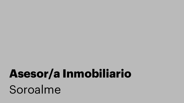 Asesor/a Inmobiliario