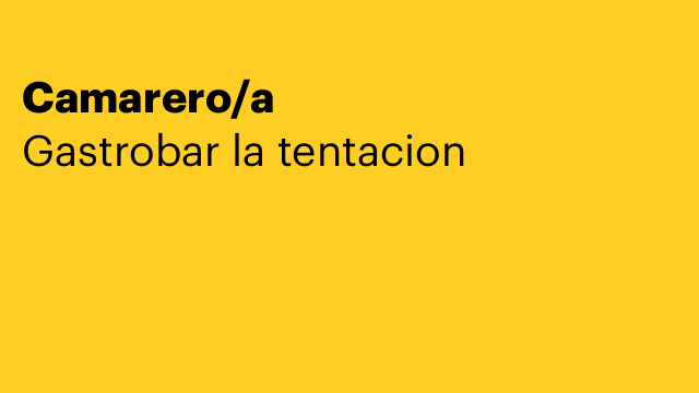 Camarero/a