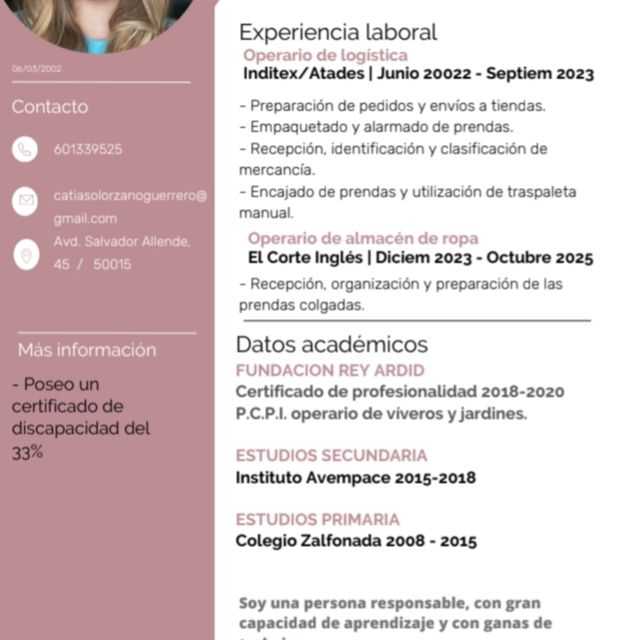 Candidate avatar