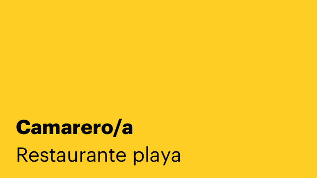 Camarero/a