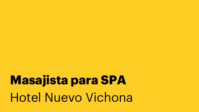 Masajista para SPA