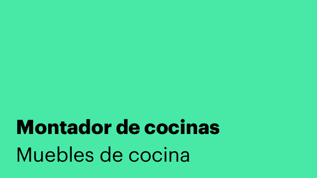 Montador de cocinas
