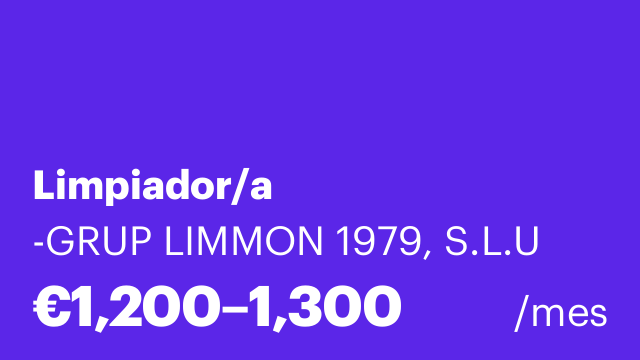 Limpiador/a