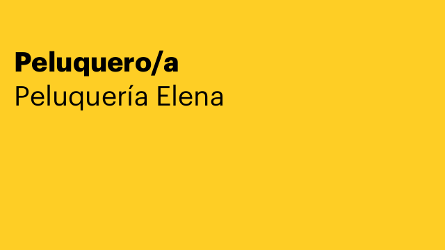 Peluquero/a