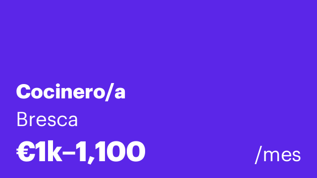Cocinero/a