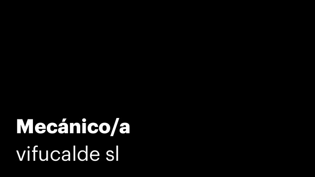 Mecánico/a