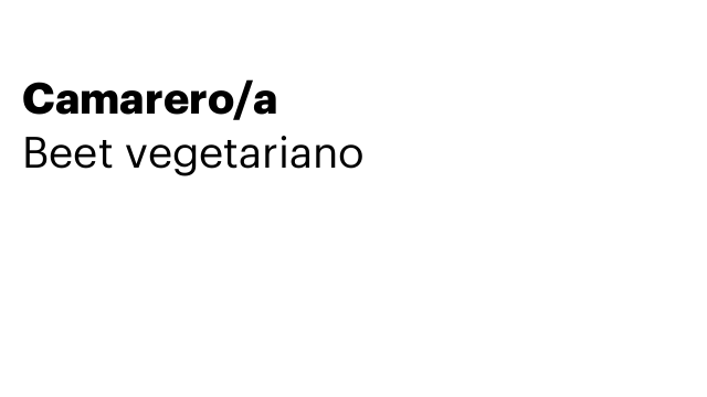 Camarero/a