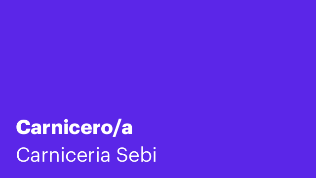 Carnicero/a