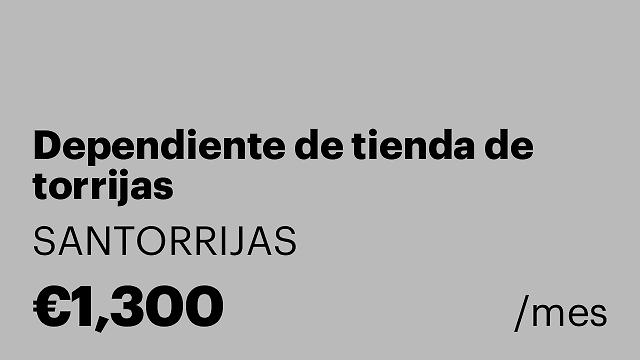 Dependiente de tienda de torrijas