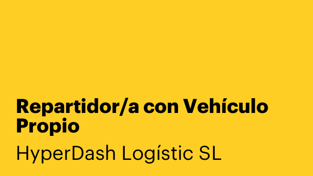 Repartidor/a con Vehículo Propio