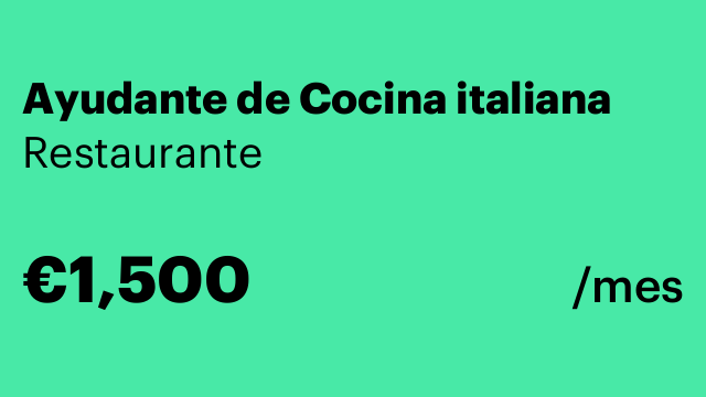 Ayudante de Cocina italiana