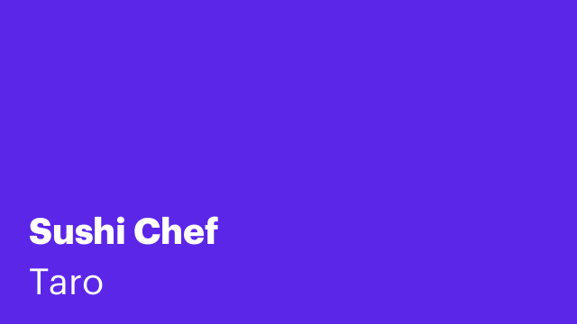Sushi Chef