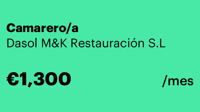 Camarero/a