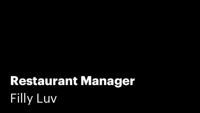 Restaurant Manager