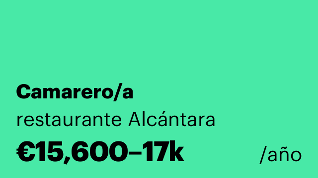 Camarero/a