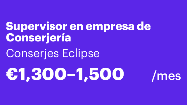 Supervisor en empresa de Conserjería