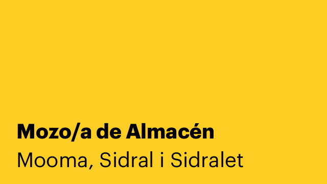 Mozo/a de Almacén