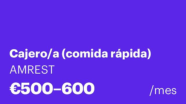Cajero/a (comida rápida)
