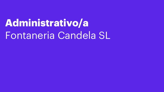 Administrativo/a