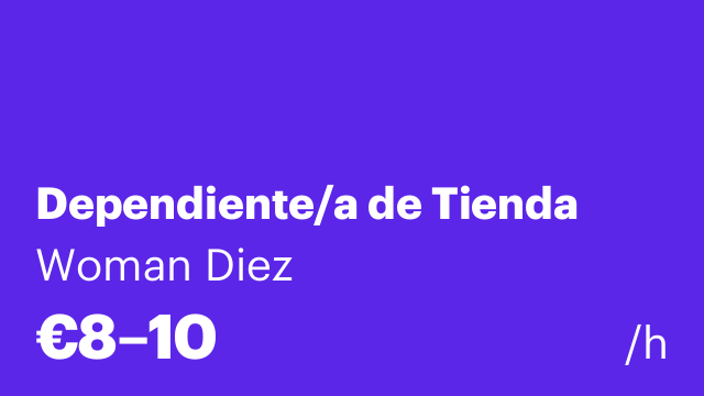 Dependiente/a de Tienda