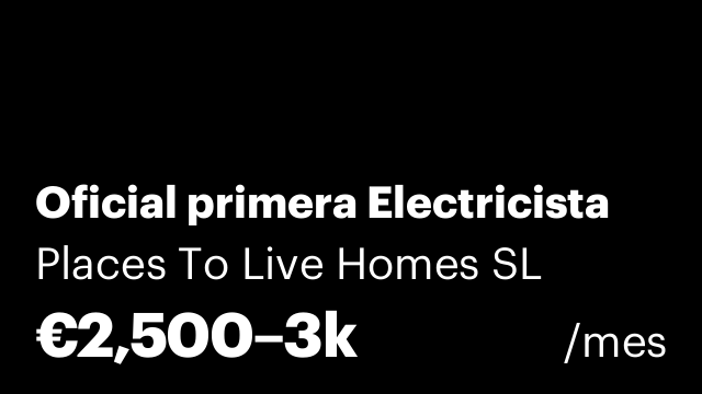 Oficial primera Electricista