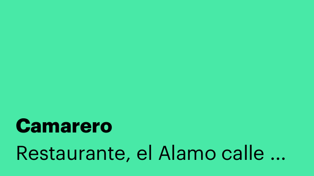 Camarero