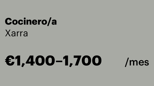 Cocinero/a