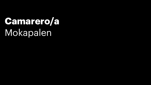 Camarero/a