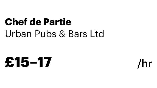 Chef de Partie