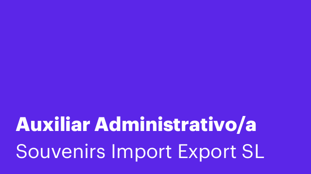 Auxiliar Administrativo/a