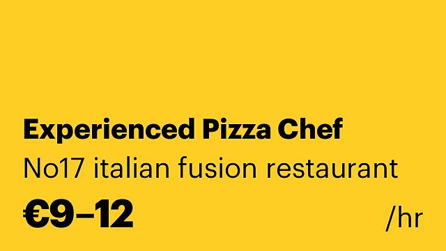 Experienced Pizza Chef