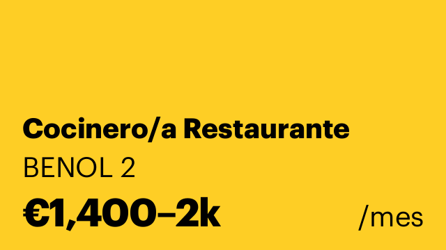 Cocinero/a Restaurante