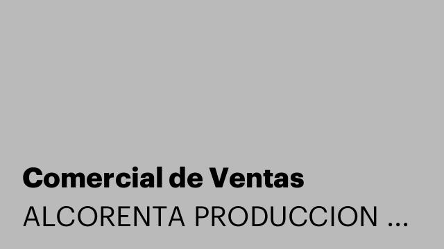 Comercial de Ventas