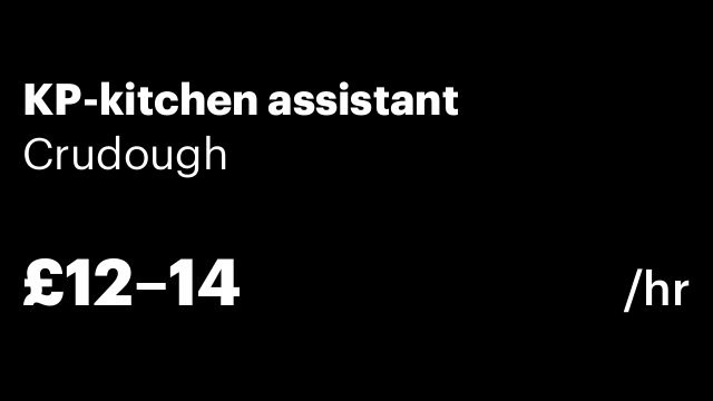 KP-kitchen assistant