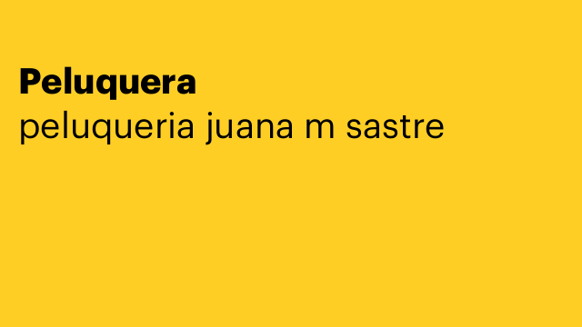 Peluquera