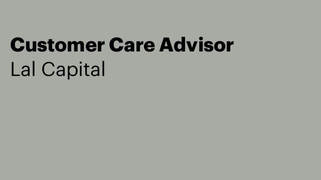 Customer Care Advisor