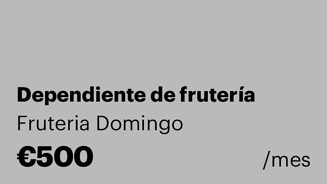 Dependiente de frutería