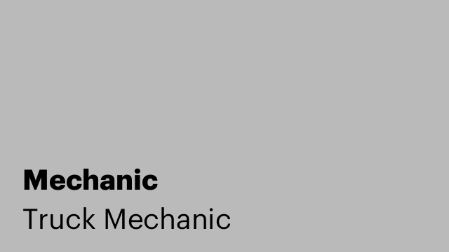 Mechanic
