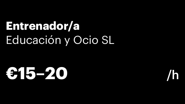 Entrenador/a