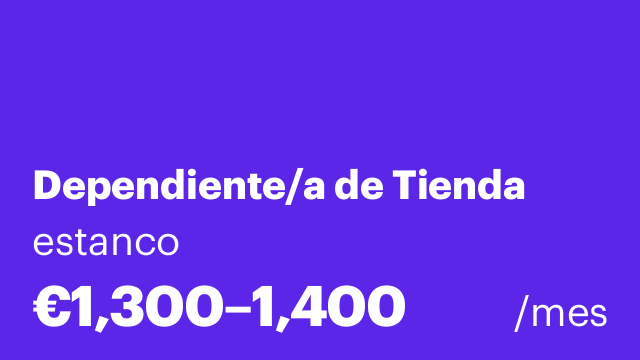 Dependiente/a de Tienda
