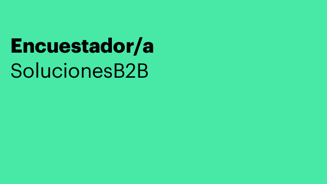 Encuestador/a