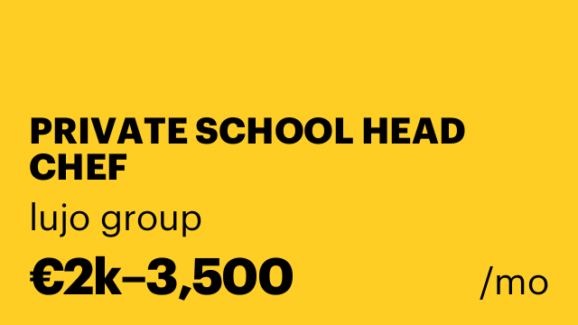 PRIVATE SCHOOL HEAD CHEF