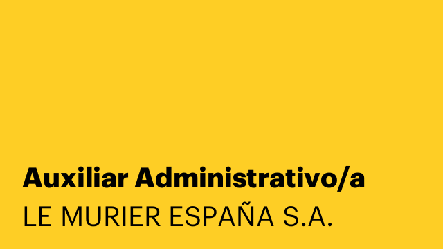 Auxiliar Administrativo/a