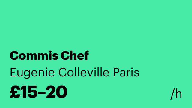Commis Chef