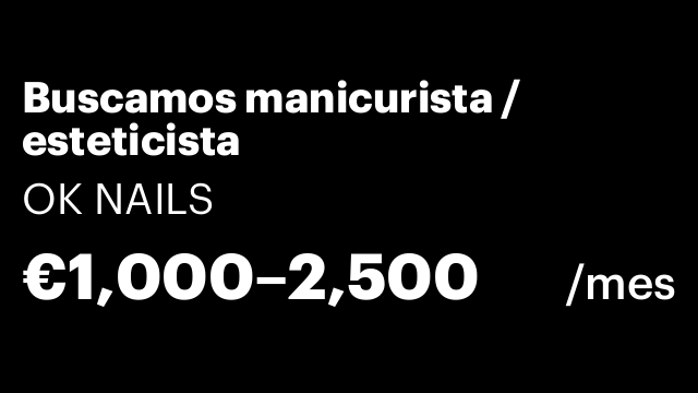 Buscamos manicurista / esteticista