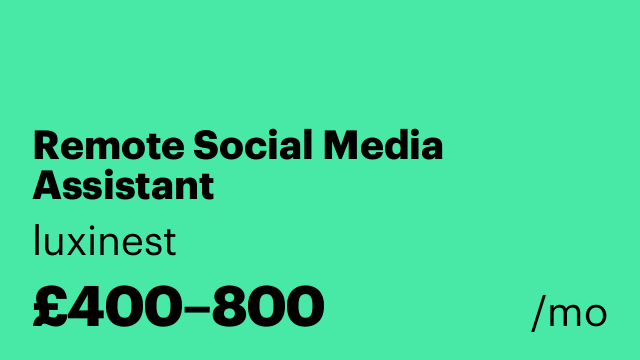 Remote Social Media Assistant