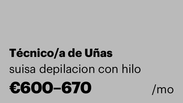 Técnico/a de Uñas