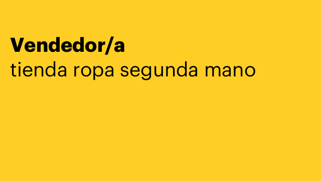 Vendedor/a