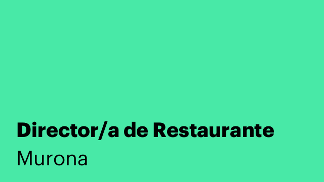 Director/a de Restaurante